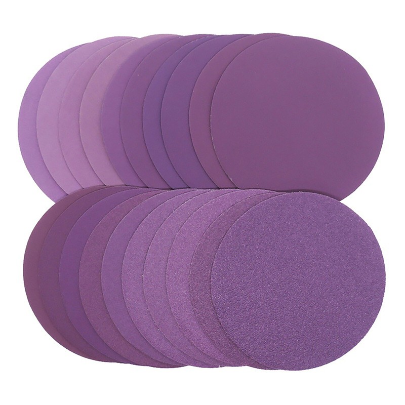 125mm 5Inch Hook Loop Sanding Discs Pads 60-10000 Grit Round Wet & Dry Sandpaper gallery