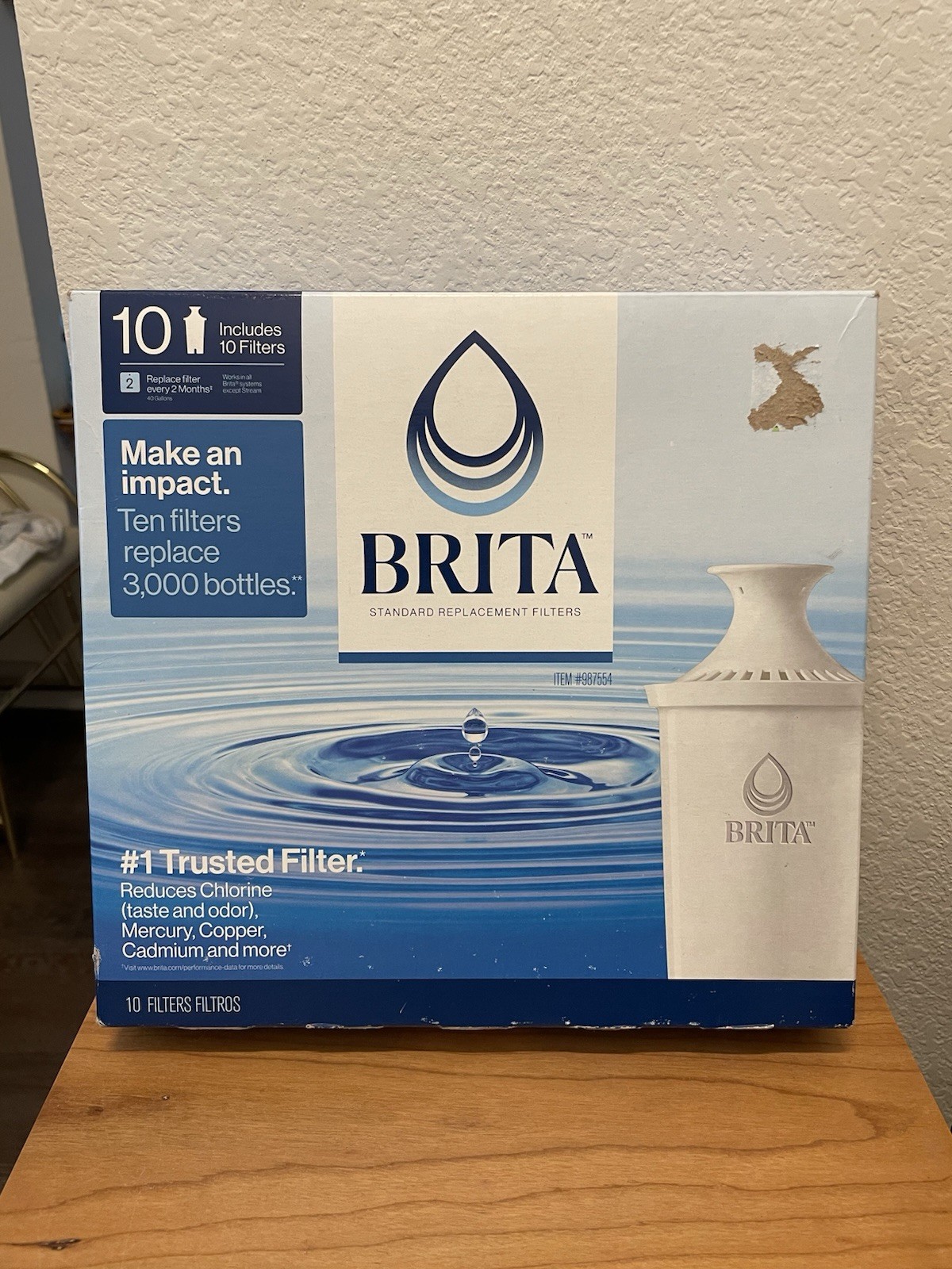 NEW Brita (OB06) Water Replacement Filters 10 Pack Factory Sealed Item # 987554 gallery