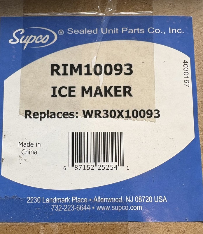 Supco RIM10093 ice maker gallery