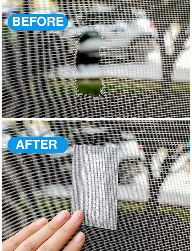 Screen Patch Repair Kit Window Repair Tape Fiberglass Covering Mesh Tool 5*200cm gallery