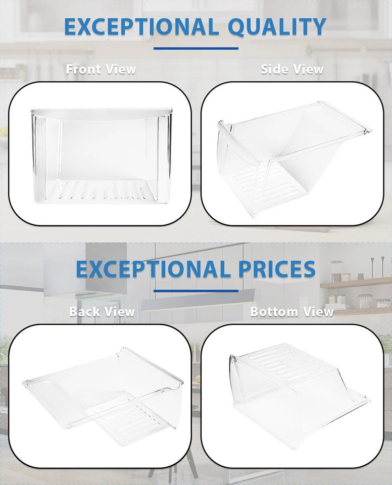 Crisper Drawer Compatible with Refrigerator 240337103 PS429854 gallery