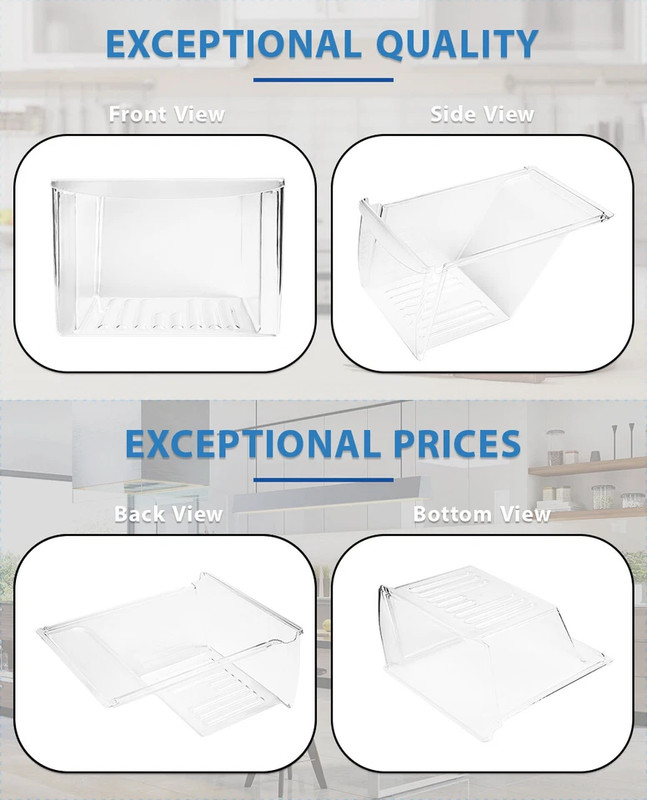 Crisper Drawer Compatible with Refrigerator 240337103 PS429854 gallery