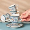 6-Piece Turkish Arabic Coffee Cup Set 80ml - Porcelain Coffee Cup & Espresso Cup gallery
