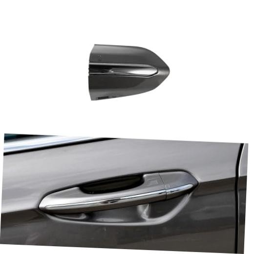 Car Front Left Exterior Door Handle Lock Cover fits With electroplating Gray gallery