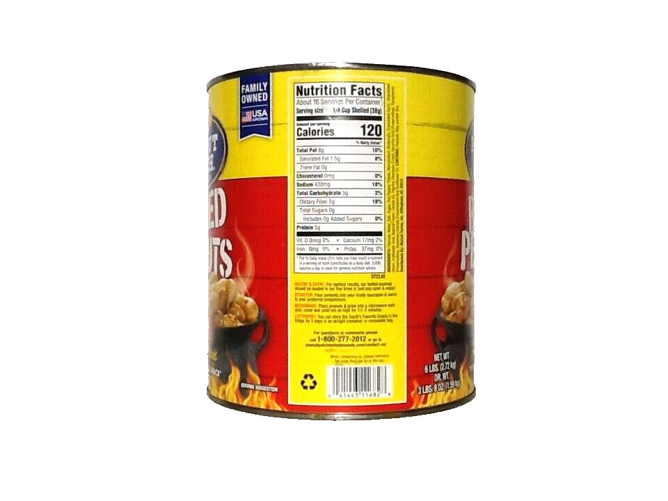 Boiled Peanuts Cajun real Southern style- 6lb Can-Exp 08/15/2026 gallery