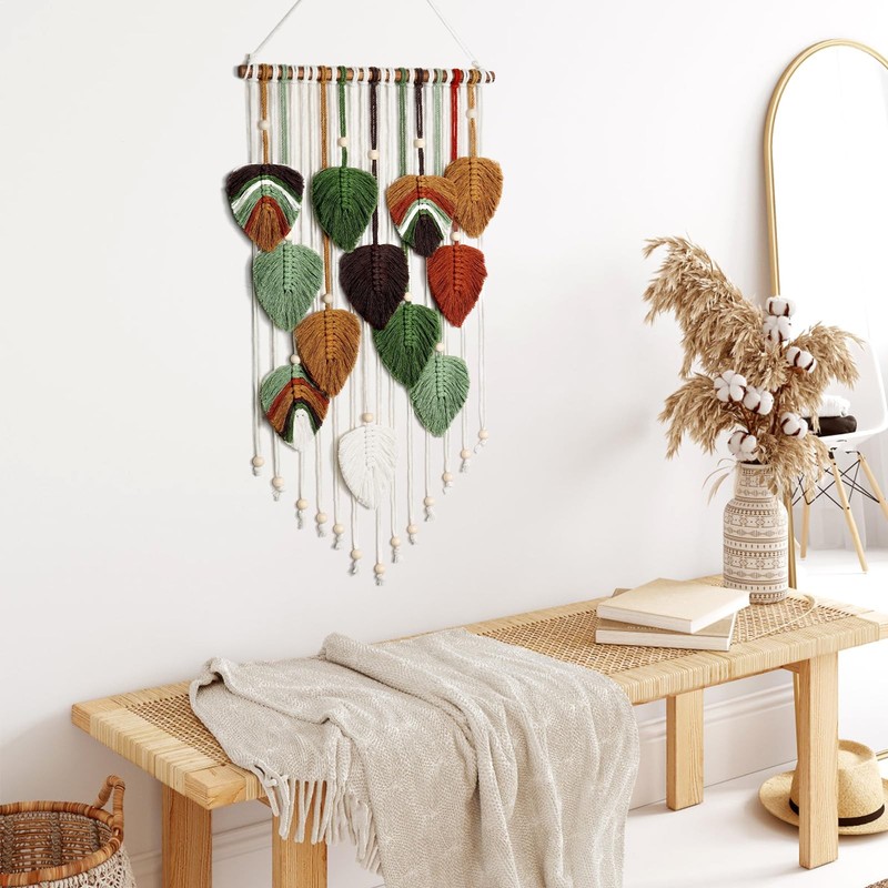Macrame Wall Hanging Boho Woven Tapestry,Chic Home Decor Modern Bohemian Hand. gallery