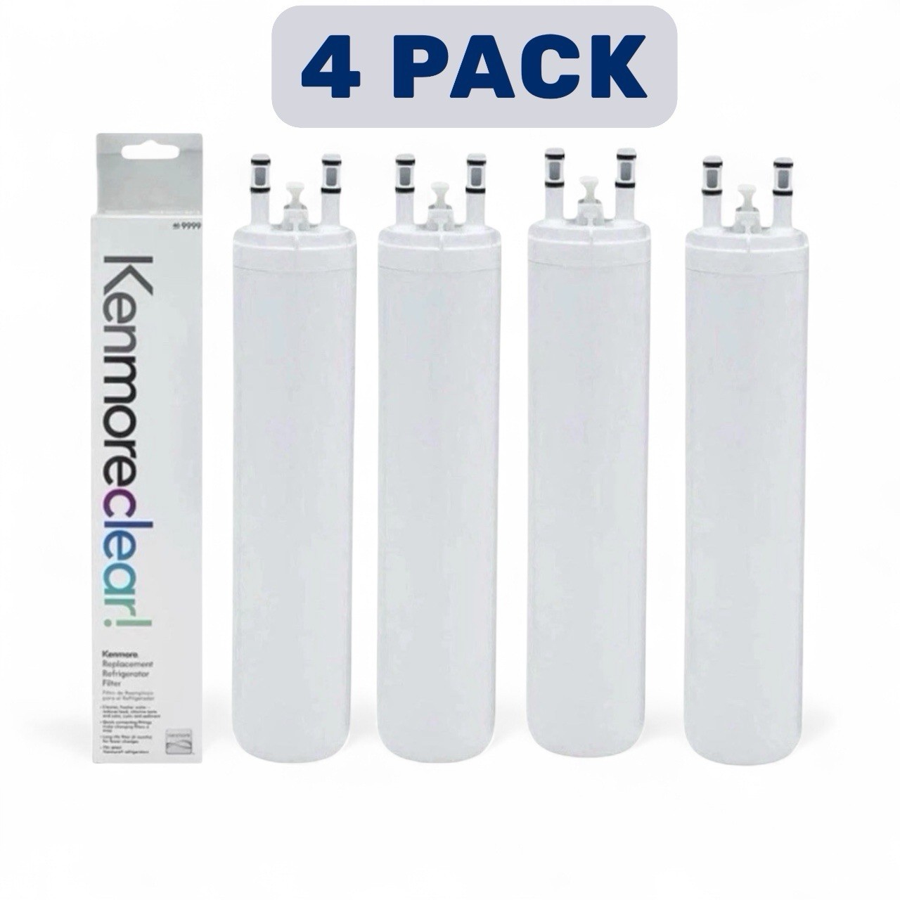 4 Pack Kenmore 46-9999 9999 Replacement Refrigerator Water Filter, White USA New gallery