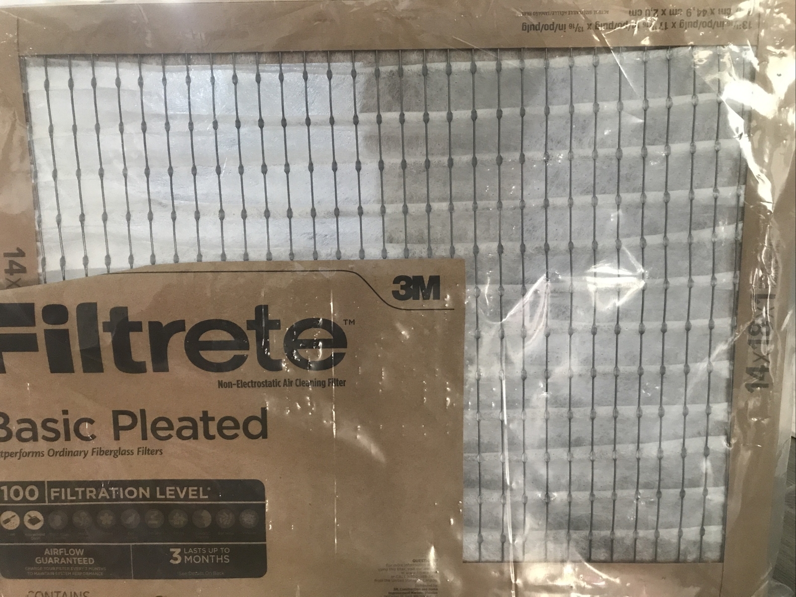 Filtrete non-electrostatic air cleaning filter gallery