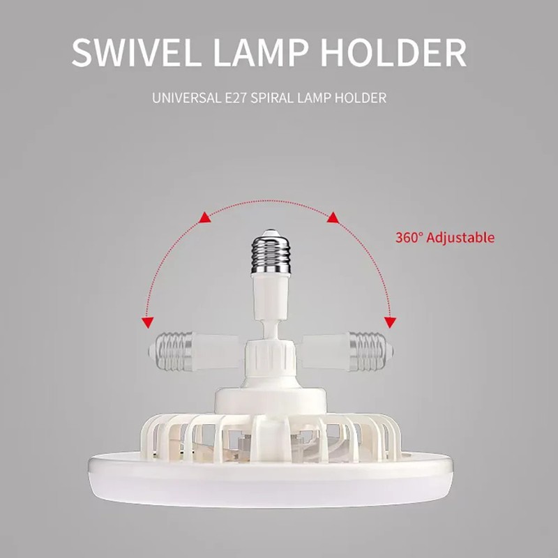 Rotatable 3in1 Ceiling Fan Remote Control Lighting Lamp Base Bedroom Living Room gallery
