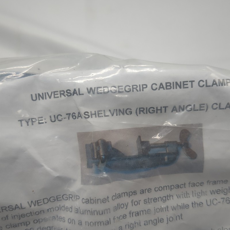 Universal UC-76A Right Angled Cabinet Clamp UC-76 Face Frame Clamp Set of 2 NIP gallery
