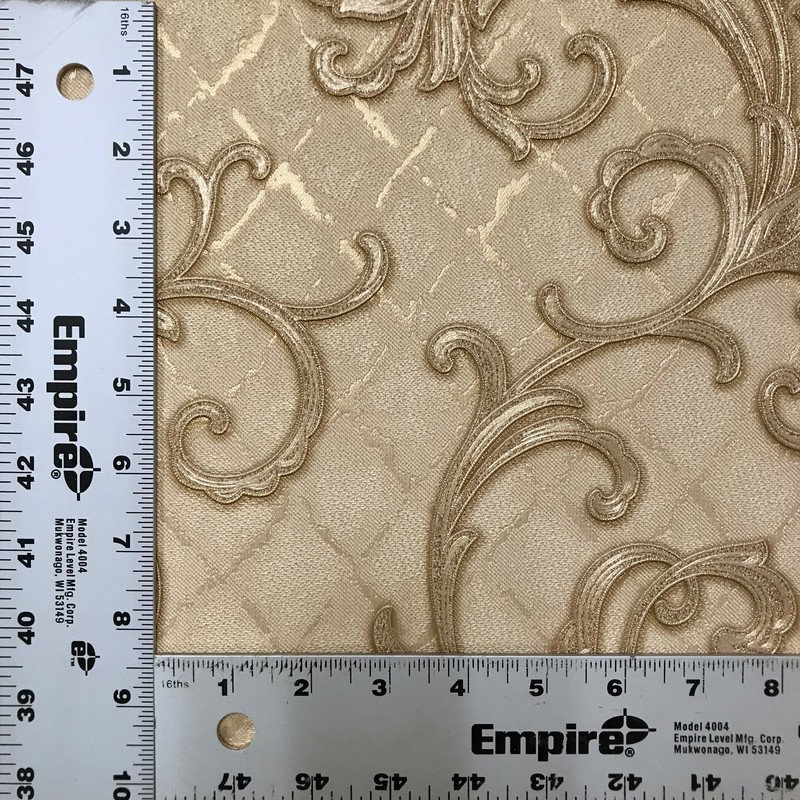 Modern rose gold Wallpaper roll embossed diamonds metallic Damask wall coverings gallery