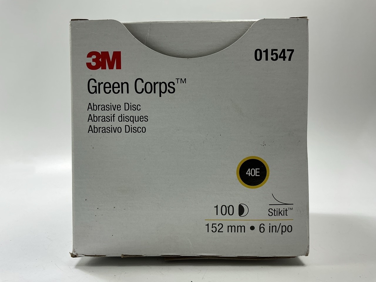 3M 01547 6" Abrasive Sanding Discs, 40E 40 Grit, Box Of 100 Discs gallery