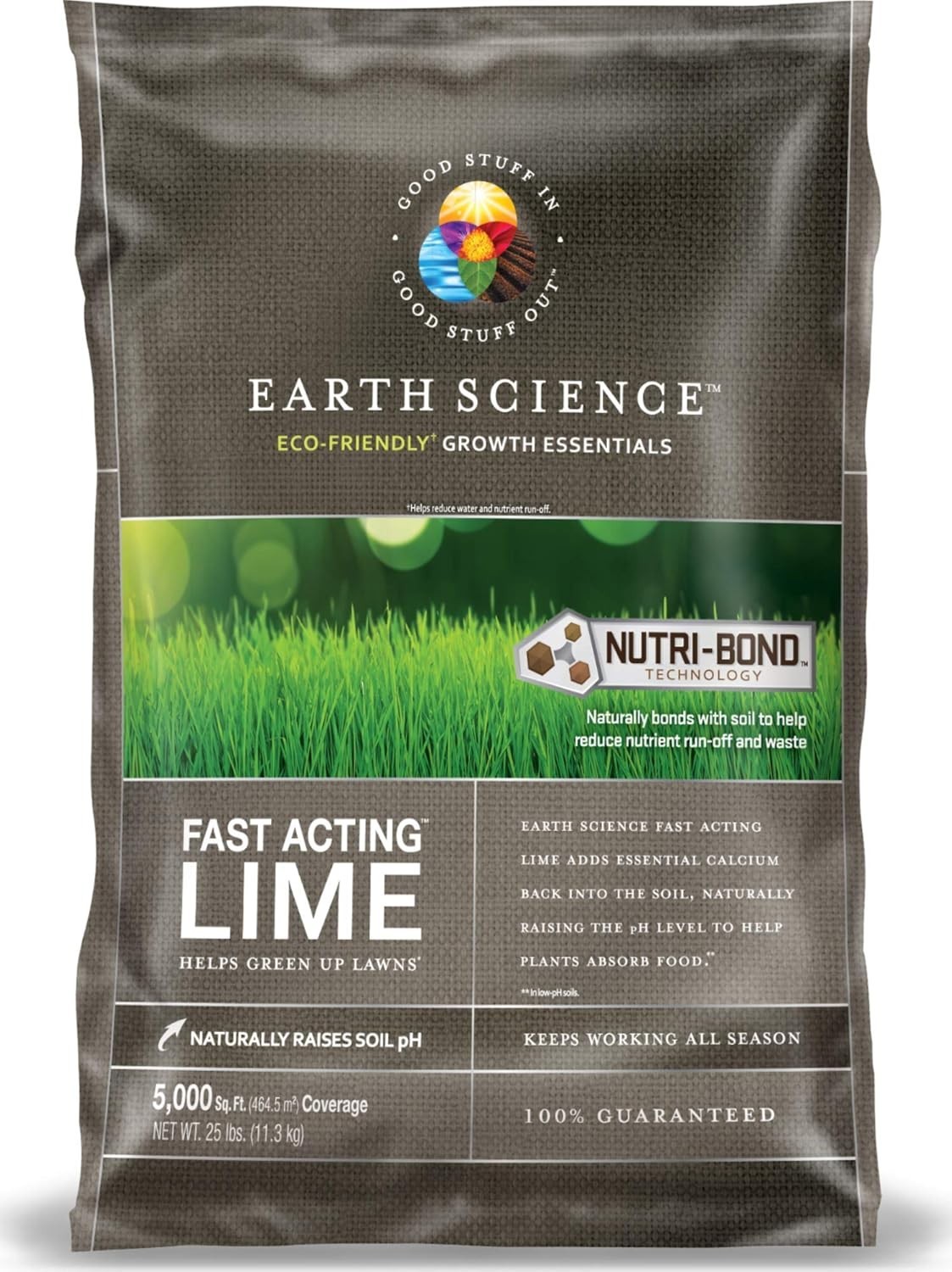 Earth Science Fast Acting Lime, 5000 sq ft coverage, 25lb, Helps Green Up Lawns gallery