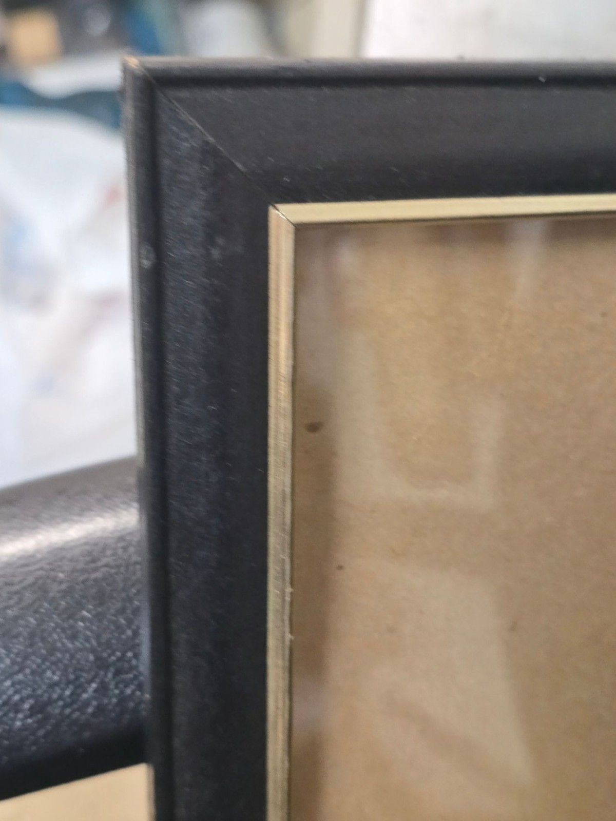 Black & Gold Picture Frame 8x10 Inch Glass Cover Wall Mount Tabletop gallery