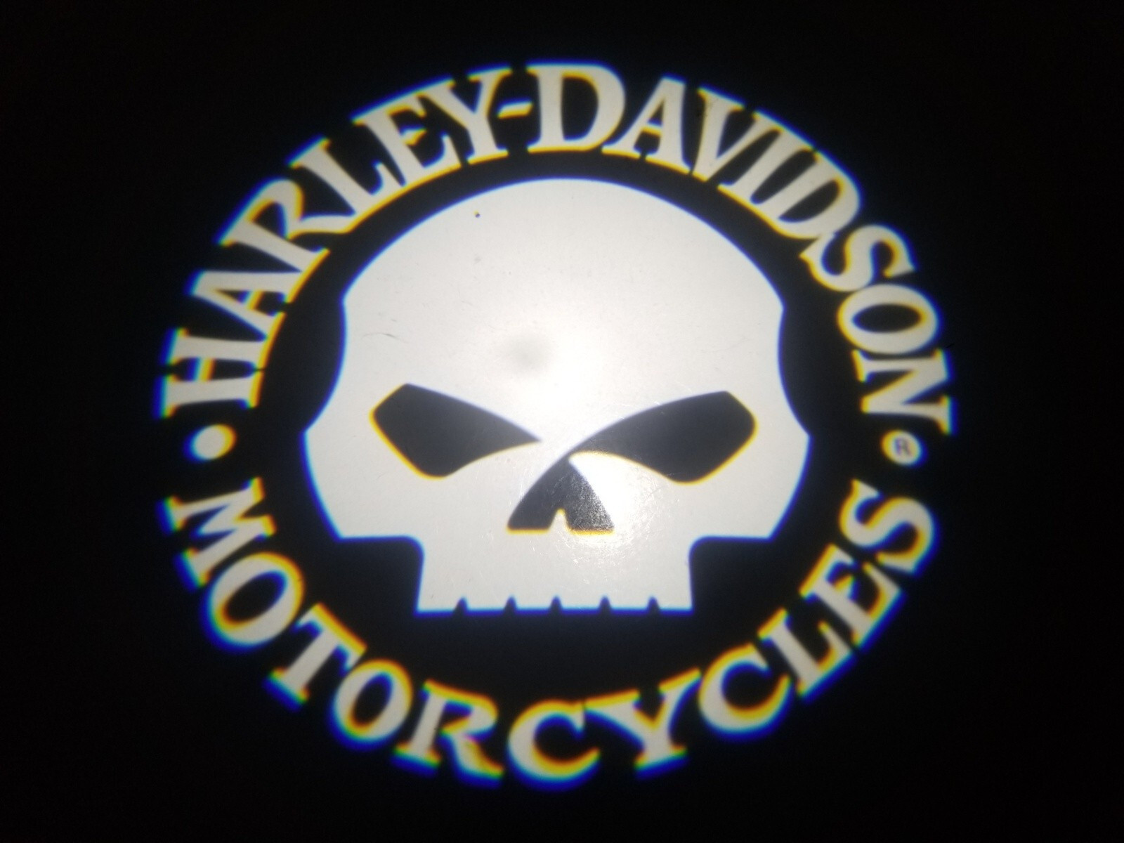 2Pc LED Door Puddle Light Retrofit Kit Ghost Shadow for Harley Willie G Cycles gallery