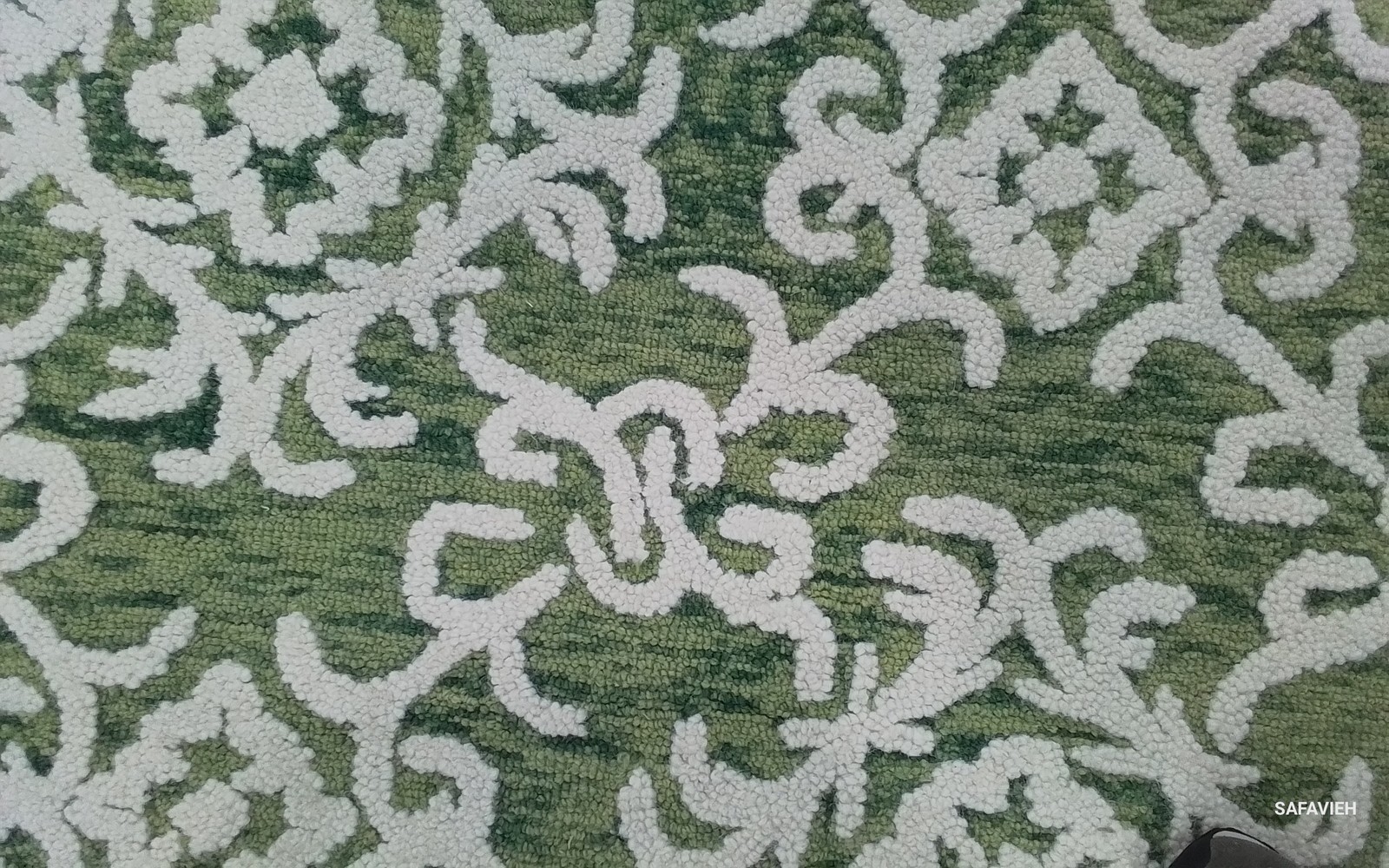 GREEN / IVORY 6'-0" x 9'-0" Back Stain Rug, Reduced Price 1172801473 BLM104Y-6 gallery