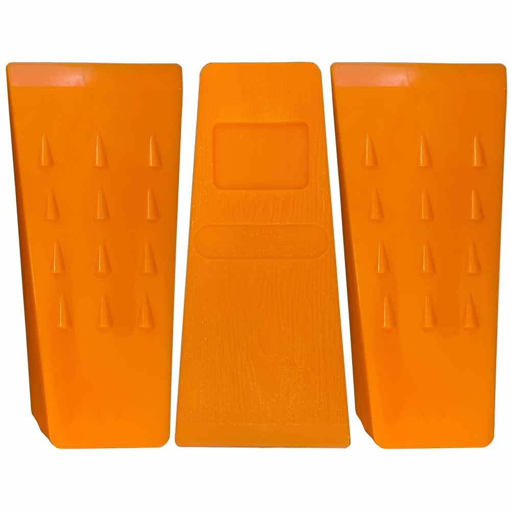 3 Pack 5.5" Tree Felling Wedge Logging Bucking Falling ABS Plastic (Orange) gallery