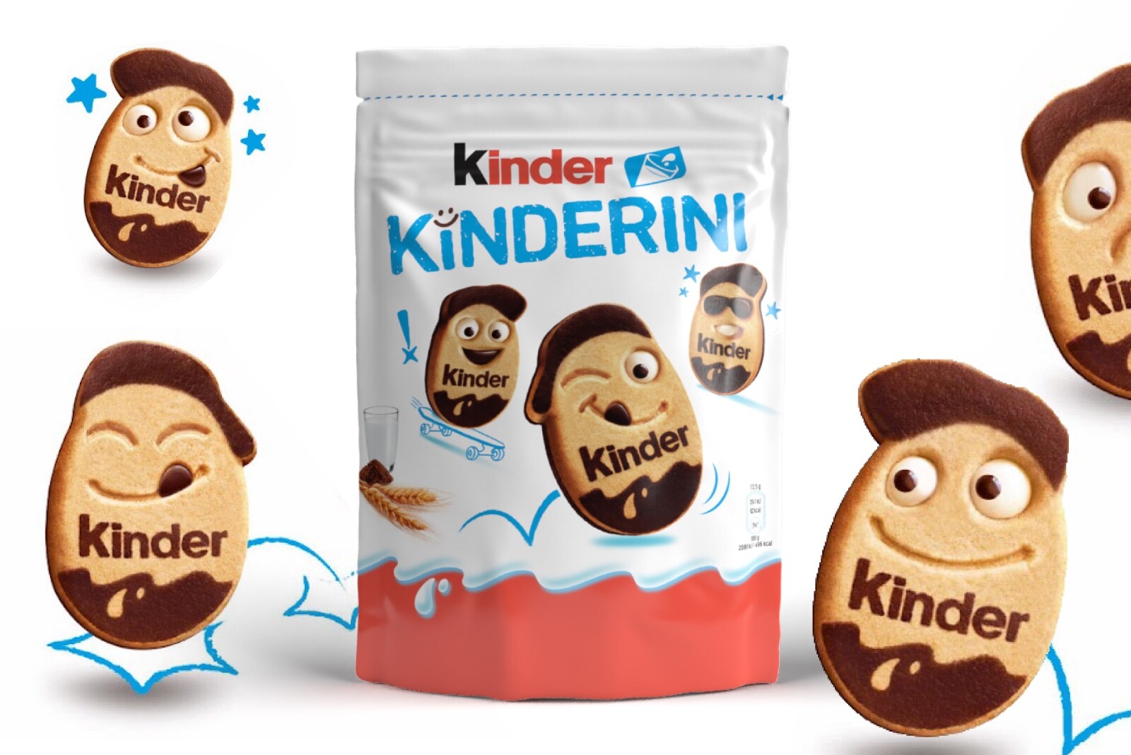 Ferrero KINDER Kinderini Cocoa Biscuits 250g -Made in Italy- FREE SHIPPING gallery