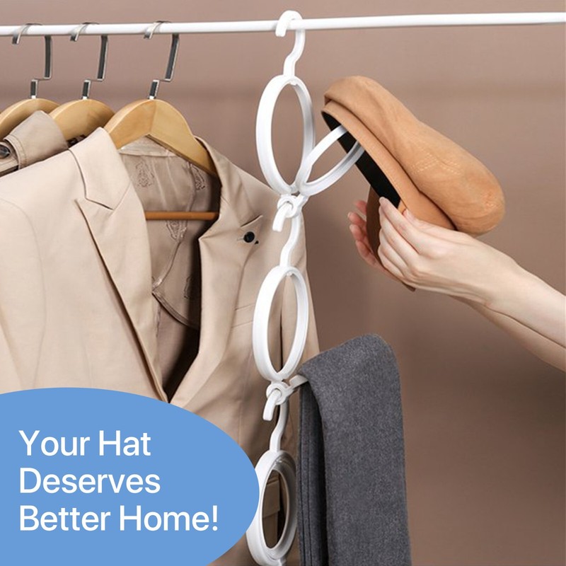 Foldably 3-Tier Foldable Hanging Hooks: Compact, No Installation Required gallery