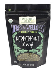 Frontier Co-op Organic Peppermint Leaf 2.05 oz Loose Herbal Tea NEW (Pack of 1)