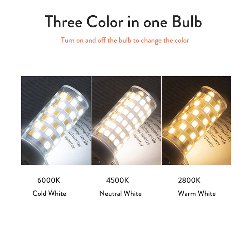 Mini G9 Led Corn Bulb No Flicker Tri-color 2835smd Socket Light Bulbs 220v 9w 5w gallery