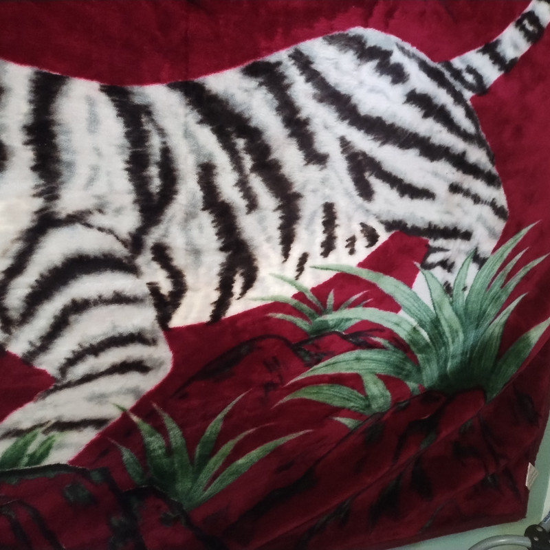 World Class Mink Blanket Eagle and Tiger Thick Super Soft Warm Heavy 82 x 93 In gallery