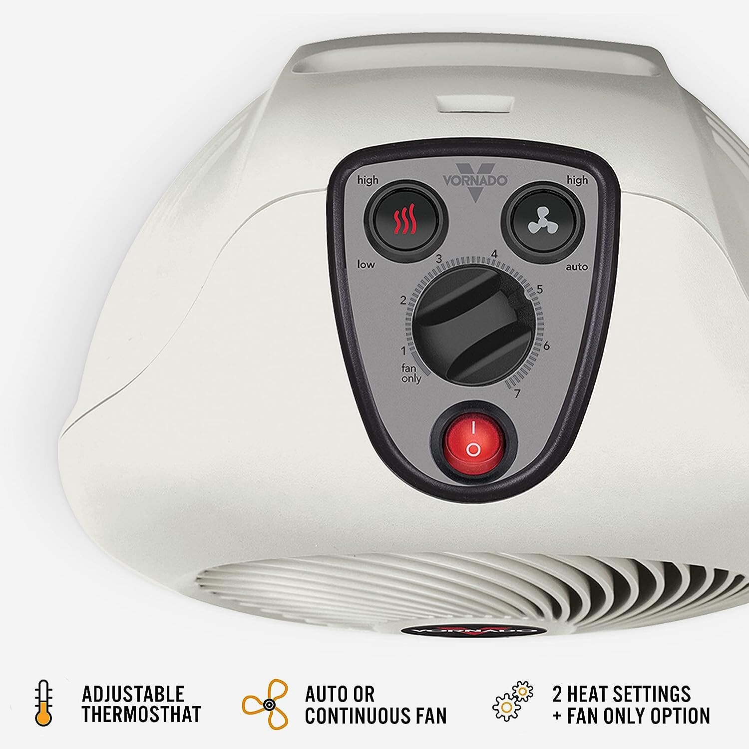OPEN BOX Vornado VH2 Room / Space Heater , Linen White gallery