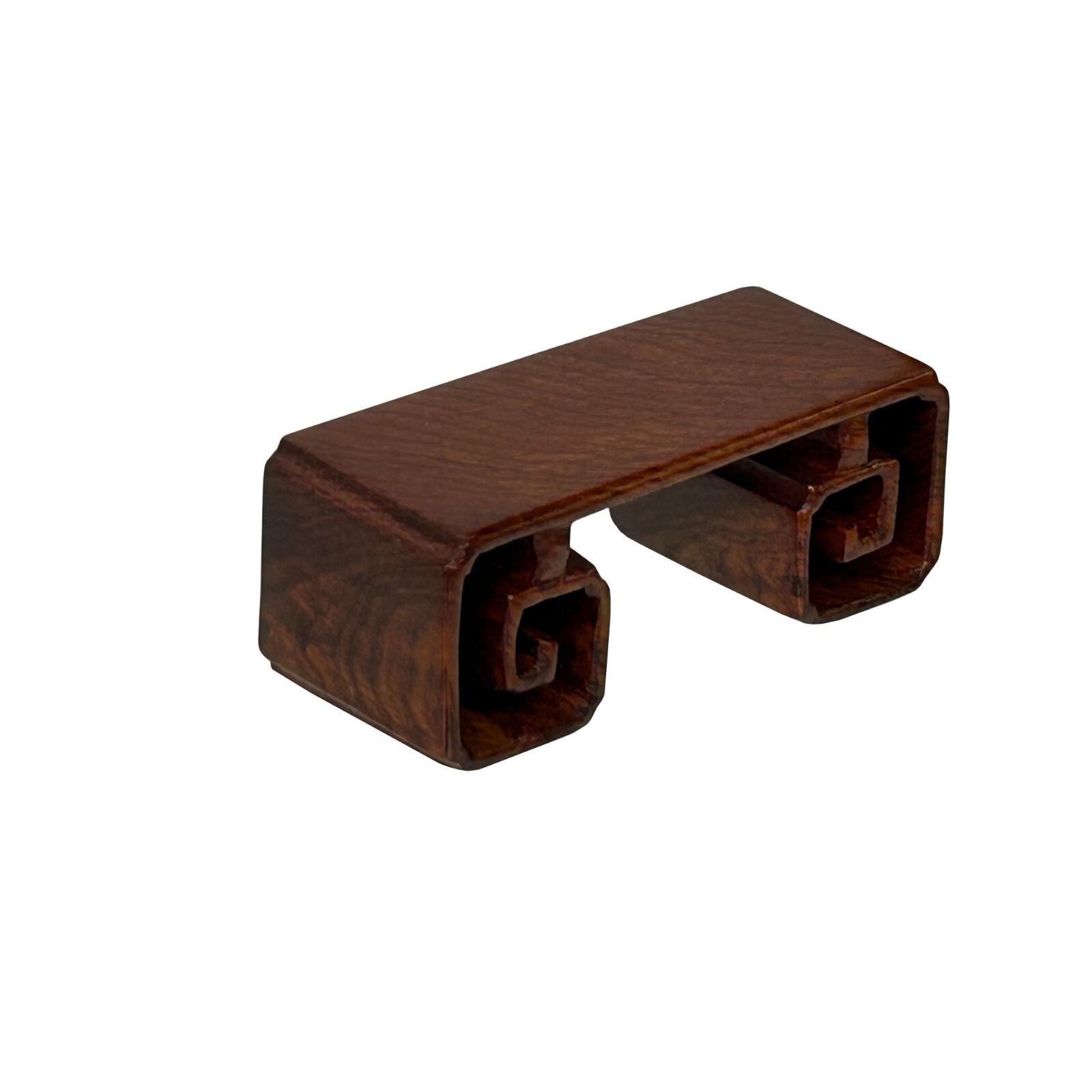 3" Brown Wood Straight Scroll Leg Rectangular Display Stand Riser Easel ws4145 gallery