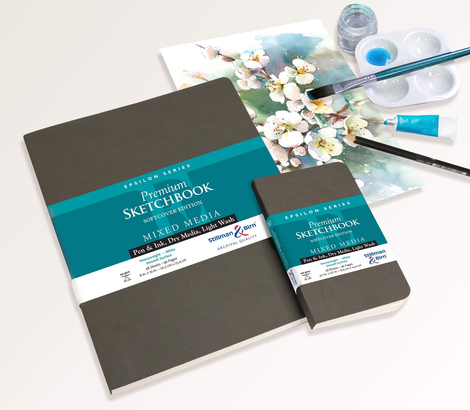 Stillman & Birn Epsilon Series Softcover Sketchbook, 8" x 10", 150 GSM gallery