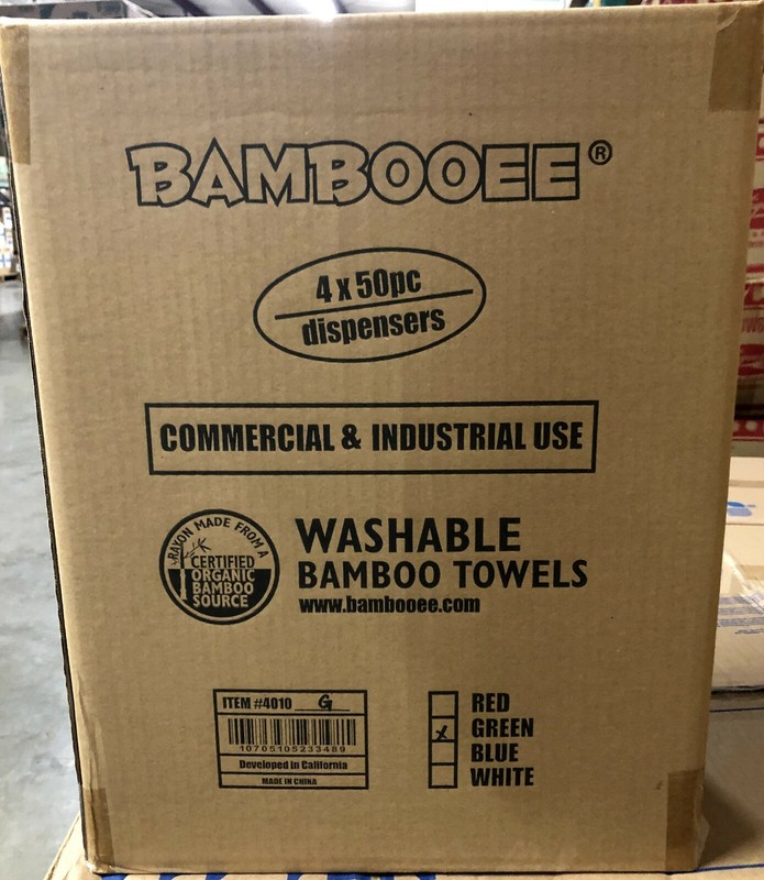 BAMBOOEE FLAT PACK REUSABLE TOWEL (Case - 4 PACK / 50 CT.) gallery