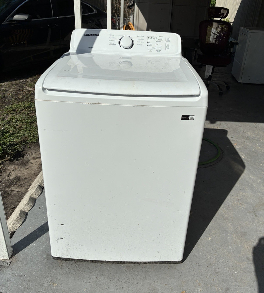 Samsung White Top-Loading Washing Machine, Kenmore dryer