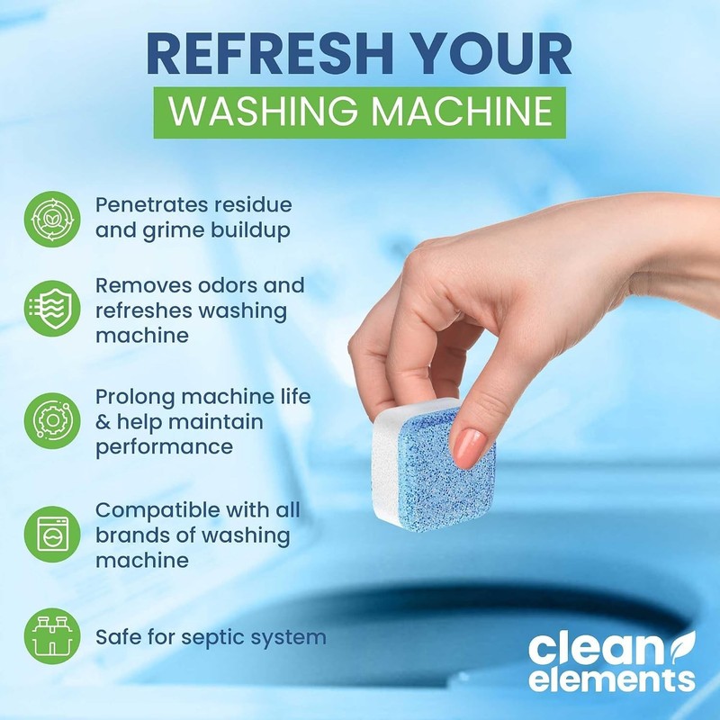 Washing Machine Cleaner Tablets - 24 Pack for a 12 Supply. Formulated for gallery