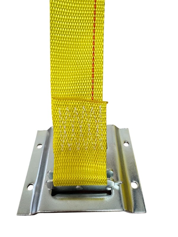 E-Fitting Ratchet Strap Tie Down 2IN x 12FT 3000LBS Break Strength 1000LBS WLL gallery
