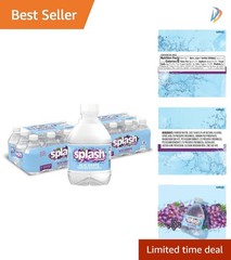 Electrolyte-Infused Splash Blast Acai Grape Water, 8 Fl Oz, 24 Mini Bottles