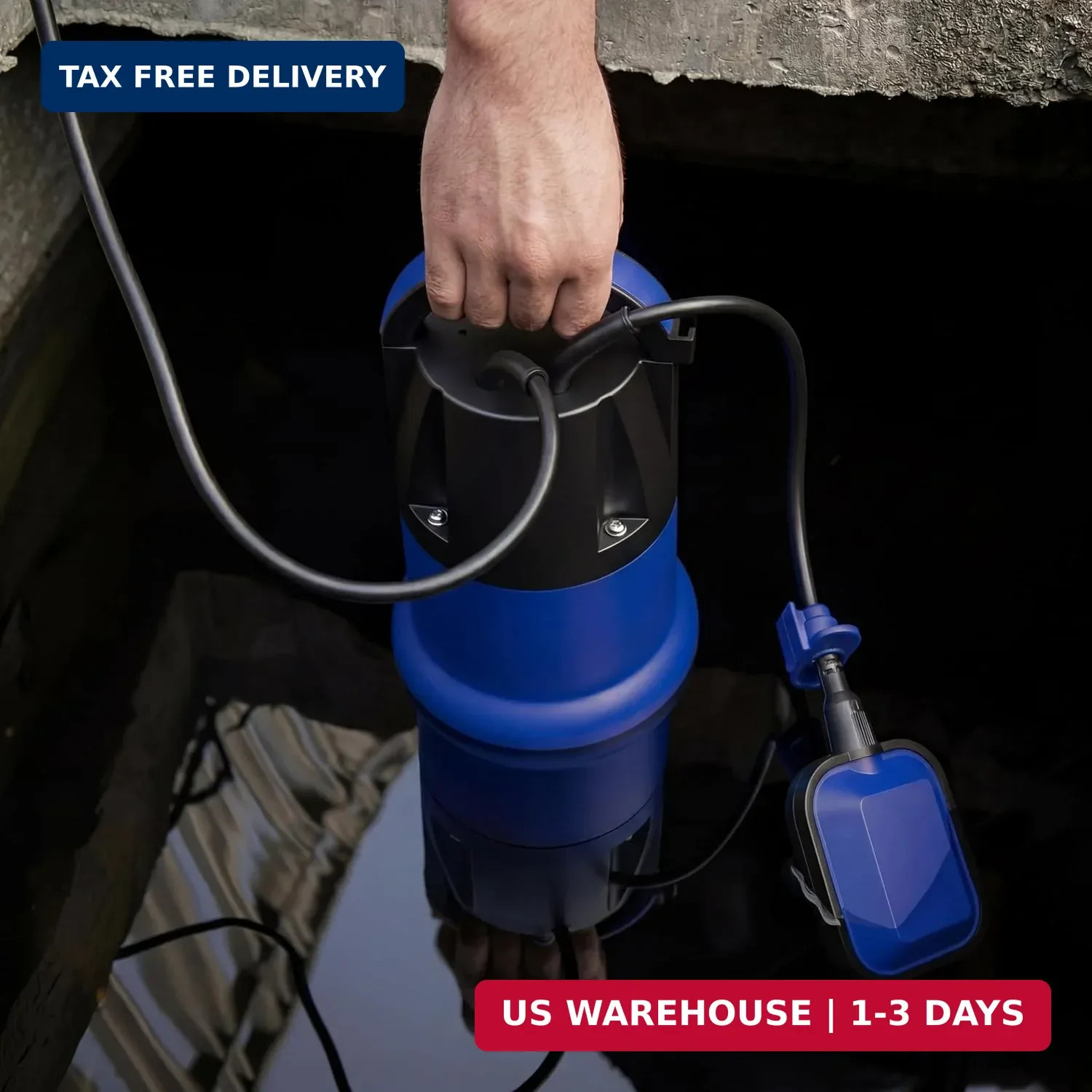 Sump Pump, Prostormer 1HP 3700GPH Submersible Clean/Dirty Water Pump with Automa gallery