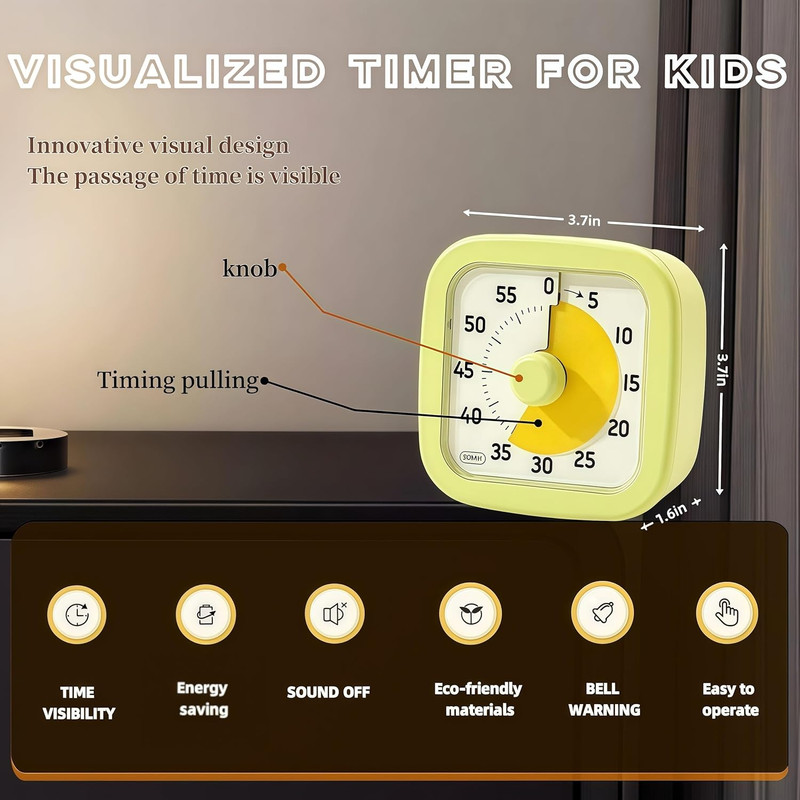 Visual Timer for Kids Timer Home - 60 Minute Kids Visual Timer for Classroom Hom gallery