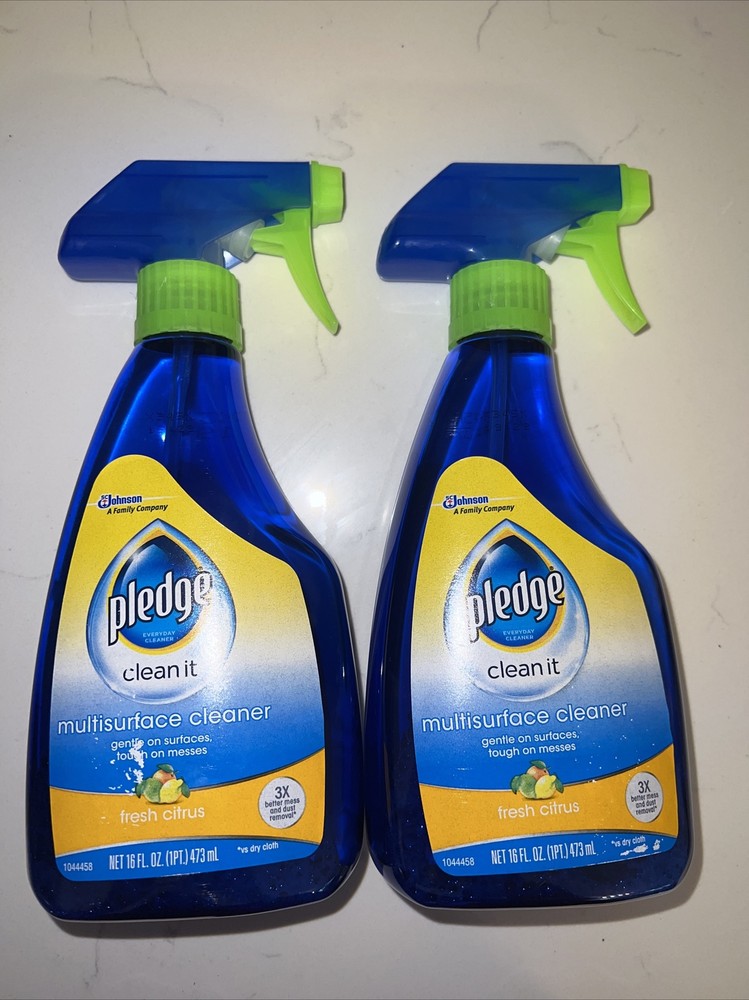 PLEDGE Multi-Surface CLEAN IT Fresh Citrus 16 Oz Lot of 2