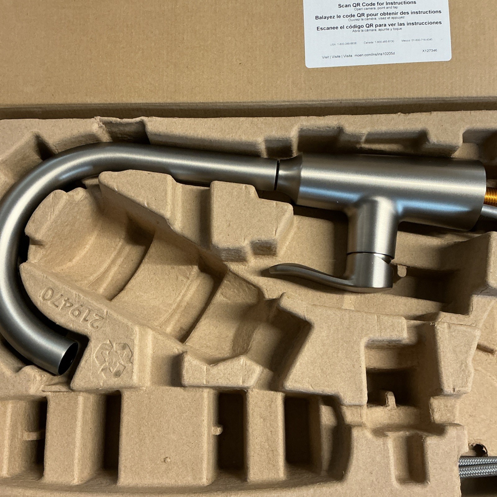 NEW Moen 87028SRS Edwyn 1 Handle Pulldown Kitchen Faucet, Stainless Steel B172 gallery