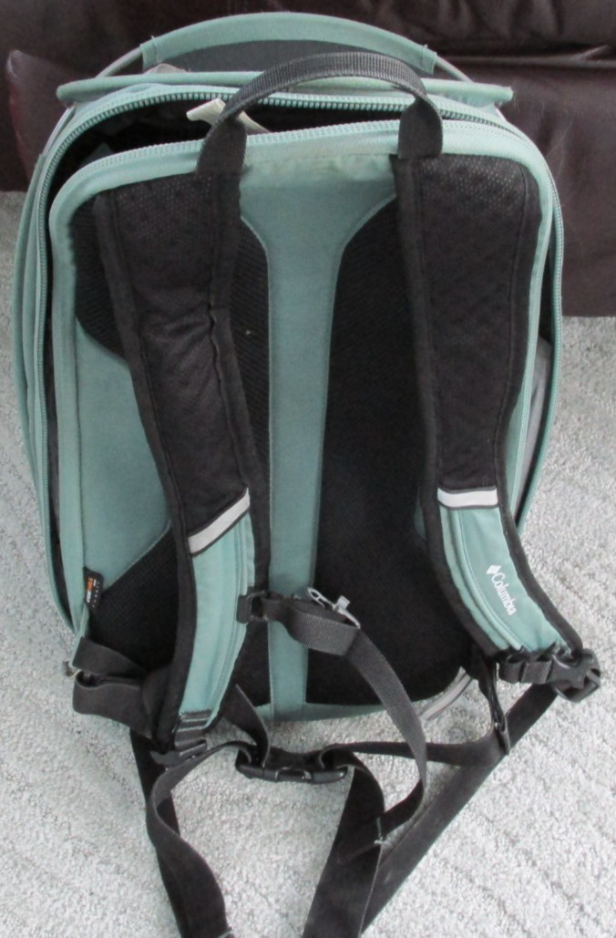 Columbia Backpack Mobex Green/Black Flex Frame Titanium Lightweight 3
