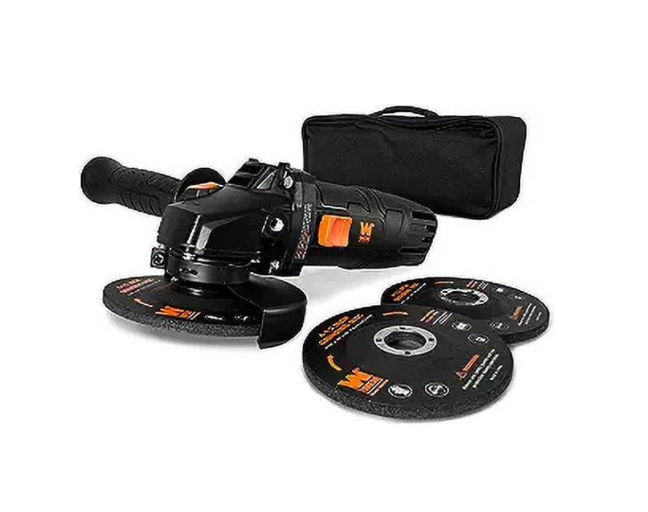 WEN 7.5-Amp 4-1/2-Inch Corded Angle Grinder with 3 Discs and Case gallery