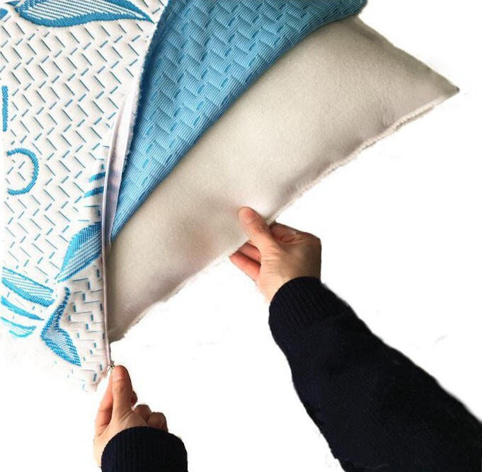 Cool Bamboo Pillow Queen Memory Foam Gel Pillow Adjustable Neck Support  gallery