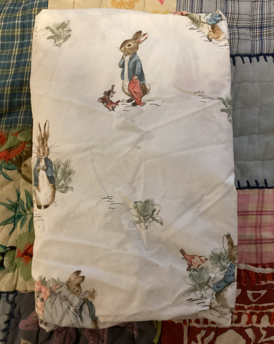 Pottery Barn Kids Peter Rabbit Organic Crib Fitted Sheet - Excellent Condition gallery