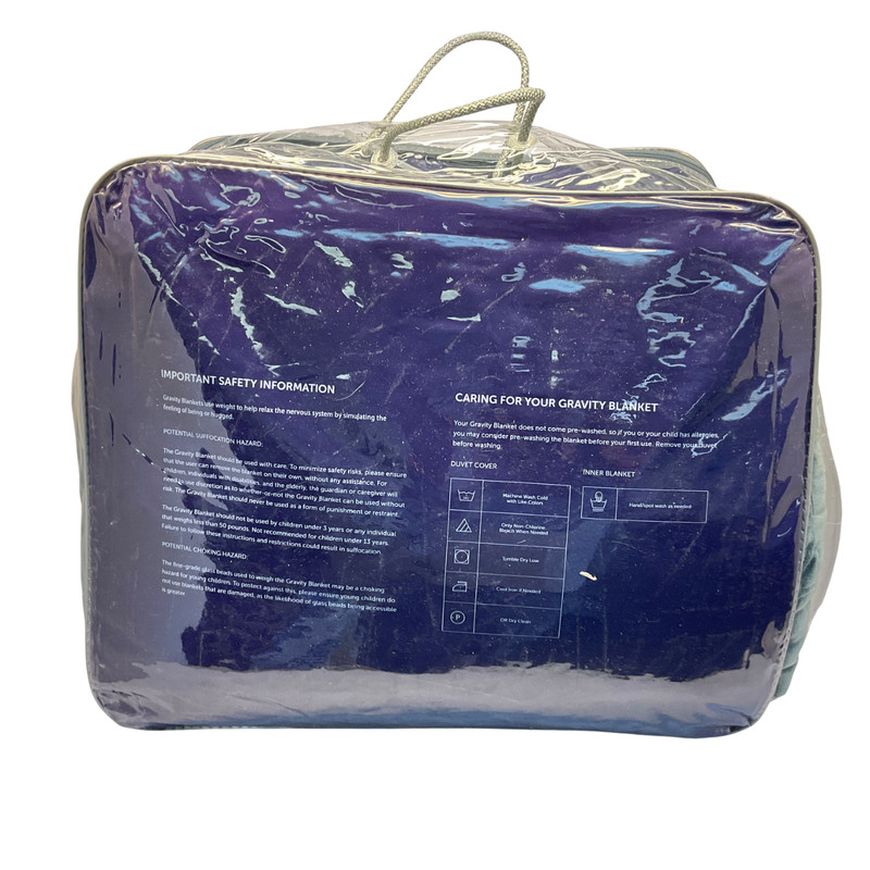 Gravity Micro-Fleece Weighted Blanket (Queen/King - 90" x 90” - 35lbs) in Grey gallery