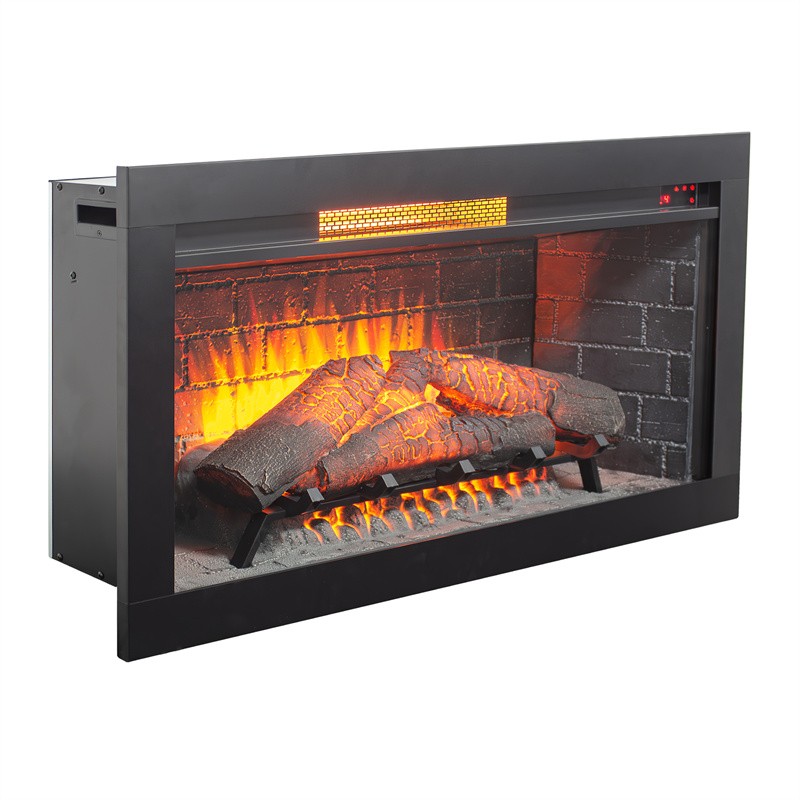36" Insert Infrared Electric Fireplace with Removable Trim Kit and Touch Panel gallery