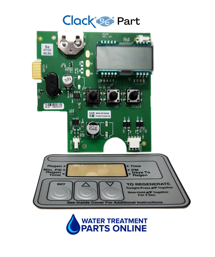 CLACK V3818TC-2TO4BRD Replacement 3 Button Control Board for Wa Clack WS1 Valve gallery