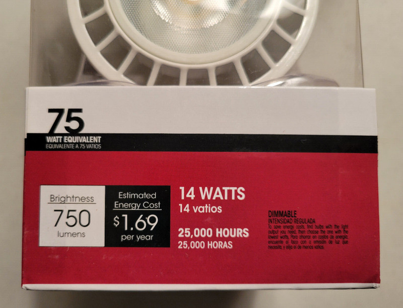 TCP Dimmable PAR30 LED Tech Flood Light Bulb 750 Lumens 75 Watt 14W 3000K gallery