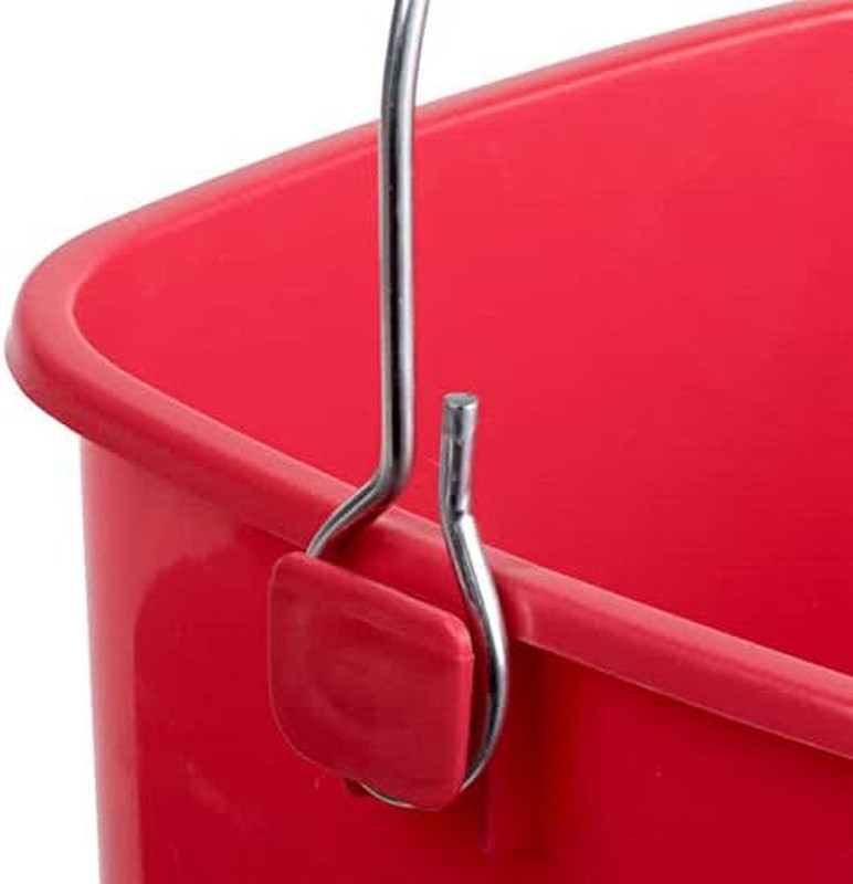 Small Red Sanitizing Bucket - 3 Quart Cleaning Pail - Set of 3 Square Containers gallery