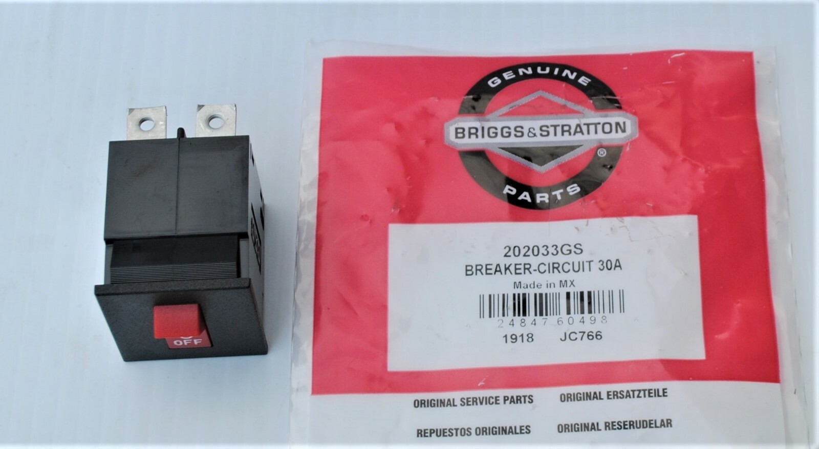 SML Genuine OEM Briggs & Stratton 202033GS BREAKER-CIRCUIT 30A gallery