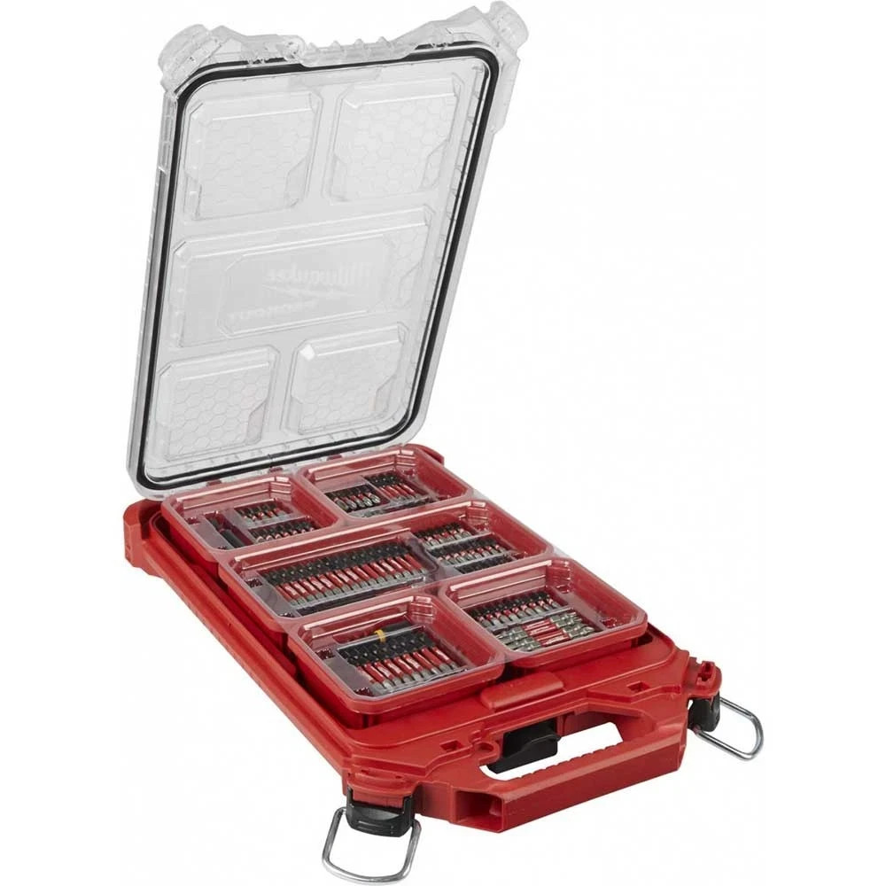 Milwaukee 48-32-4082 PACKOUT Organizer SHOCKWAVE Driver Bit Packout Kit - 100 pc gallery