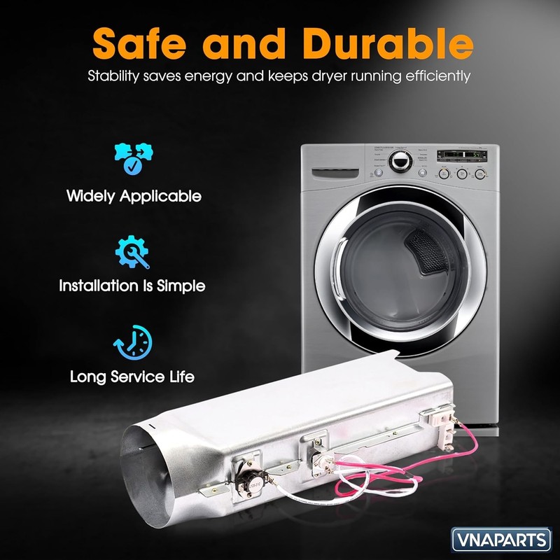 Durable Dryer Heating Element for LG DLEX Models - Restores Heat Efficiency gallery